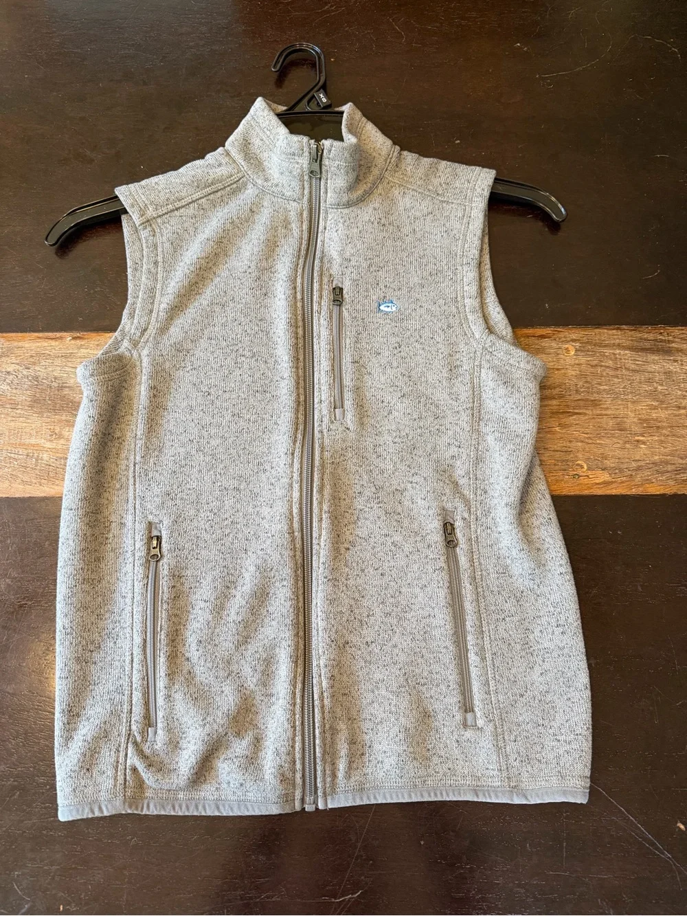 Southern Tide Boys' Size Large Samson Peak Sweater Fleece Vest, Gray/Grey